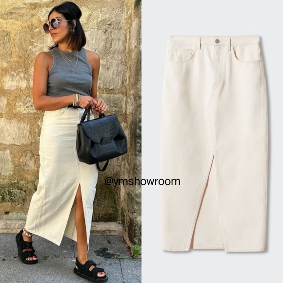 MANGO DENIM SKIRT - Picture 2 of 6